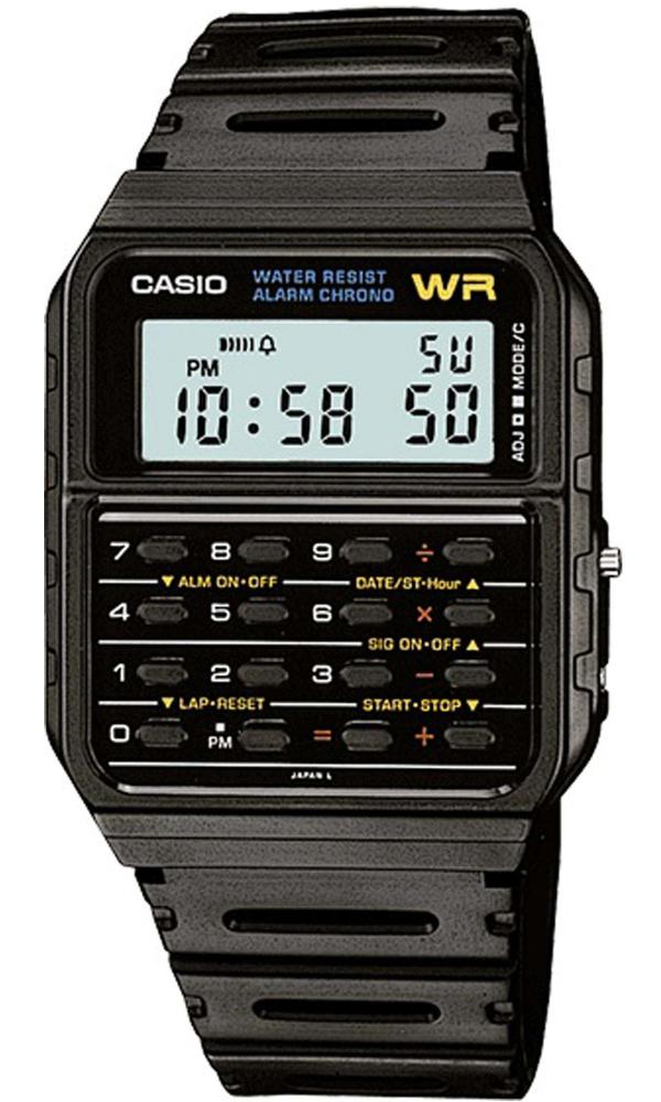 Casio Men's Ca53W-1 Calculator Watch in Black