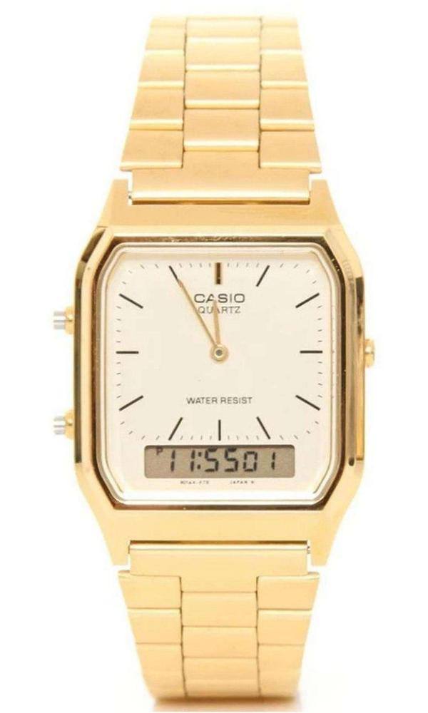 Casio Women's Analogue/digital Watch in Gold