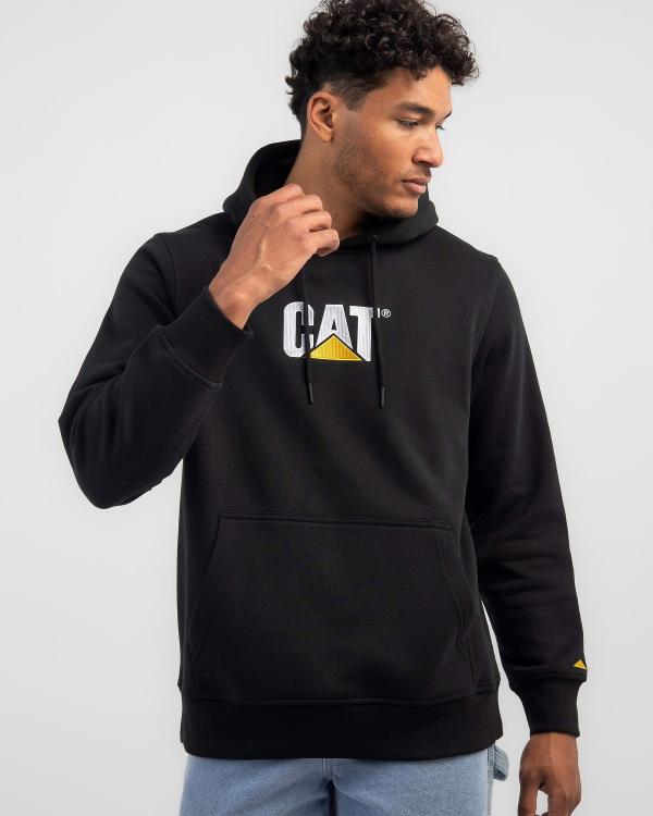 Cat Men's Fleece Logo Hoodie in Black