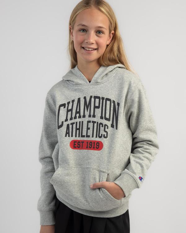 Champion Girls' Sporty Hoodie in Grey