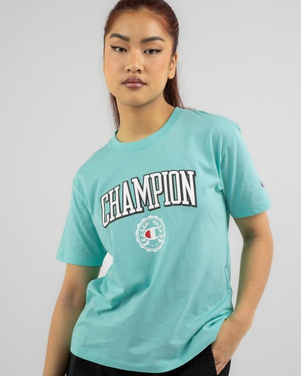 Champion Women's Graphic T-Shirt in Blue