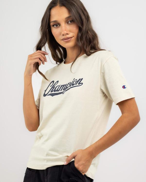 Champion Women's Graphic T-Shirt in Natural