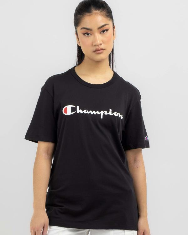 Champion Women's Logo T-Shirt in Black