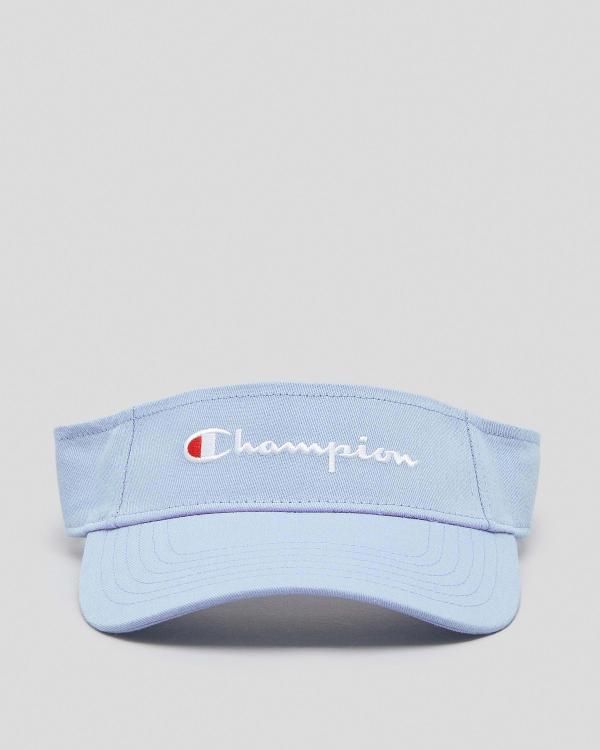Champion Women's Logo Visor Hat in Blue
