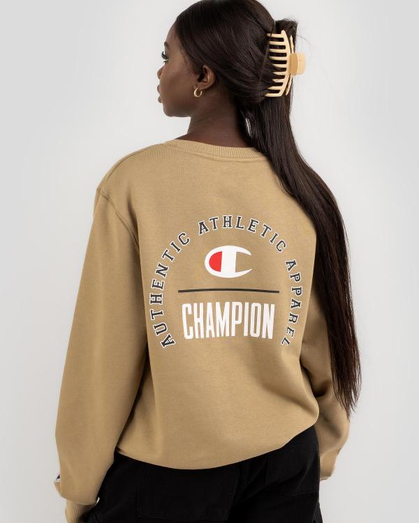 Champion Women's Sporty Sweatshirt in Brown