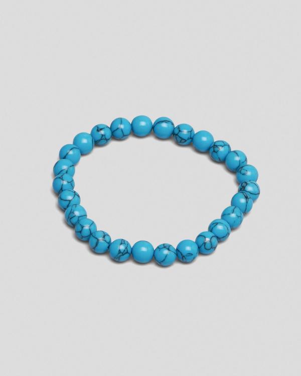Classics 77 Men's Turquoise Beaded Bracelet in Blue