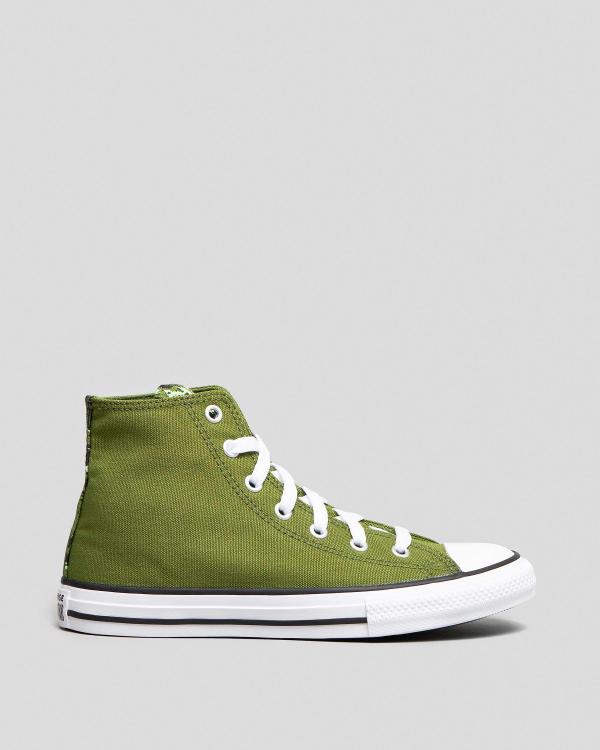 Converse Junior Boys' Ctas Hi-Top Shoes in Green