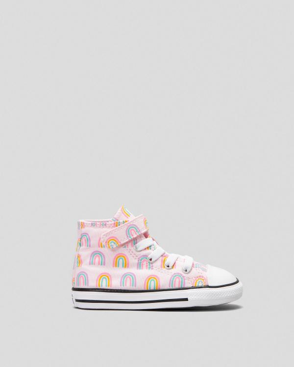 Converse Toddlers' Chuck Taylor All Star Easy-On Rainbow Shoes in Pink