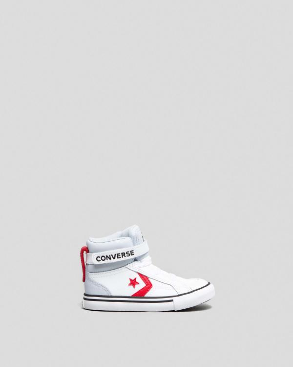 Converse Toddlers' Pro Blaze Strap Hi-Top Shoes in White