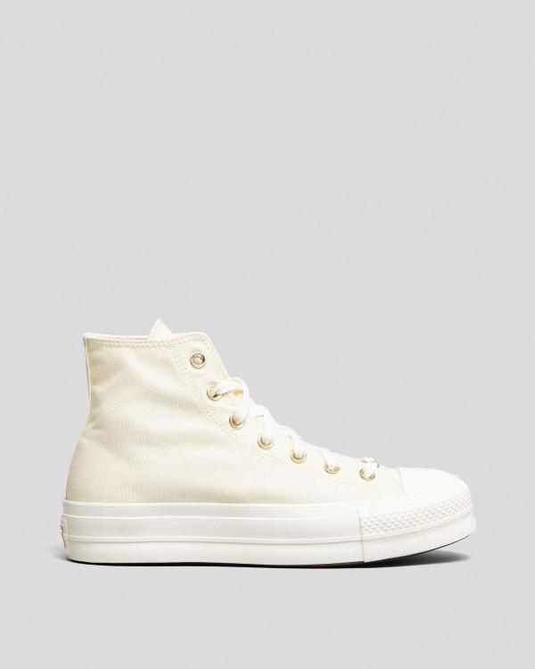 Converse Women's Chuck Taylor All Star Lift Shoes in Cream