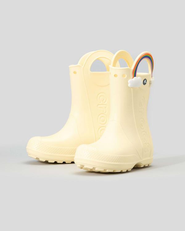 Crocs Kids' Handle It Rain Boots in Natural