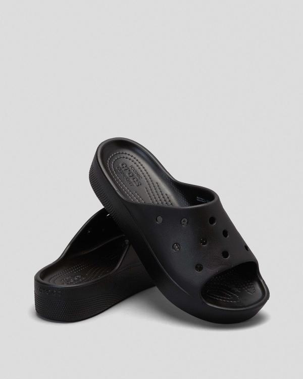 Crocs Women's Classic Platform Slides in Black