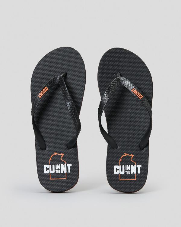 CU in the NT Men's Territory Thongs Shoes in Black