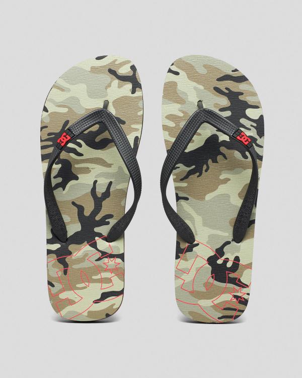 DC Shoes Men's Spray Thongs in Camo