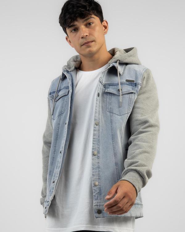 Dexter Men's Explicit Hooded Jacket in Blue