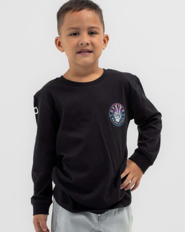 Dexter Toddlers' Peace Out Long Sleeve T-Shirts in Black