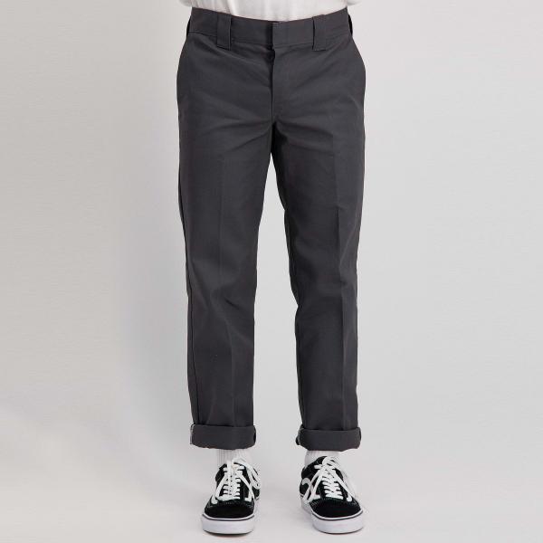 Dickies Men's 873 Slim Straight Work Pants in Grey