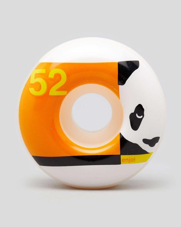 Enjoi Box Panda 52Mm Skateboard Wheels in Orange