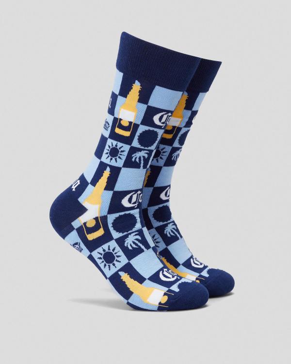 FOOT-IES Men's Corona Gift Card Organic Cotton Socks