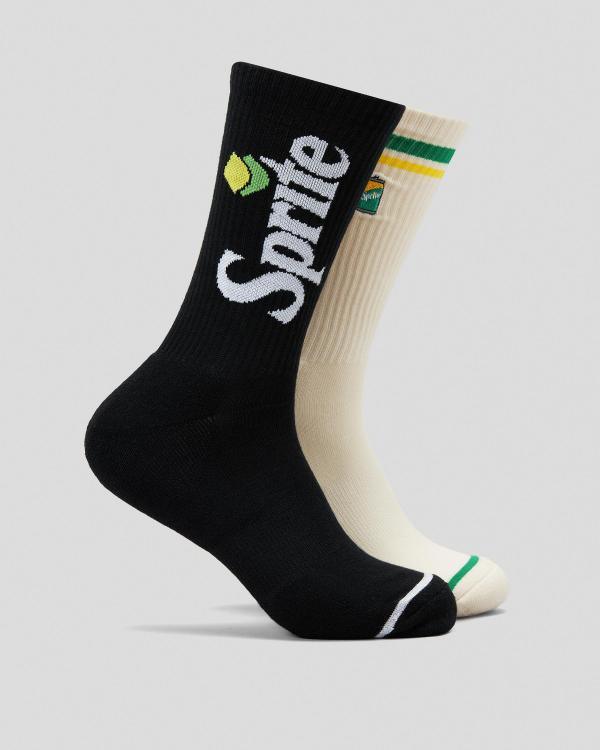 FOOT-IES Men's Sprite Sneaker Socks 2 Pack in Black