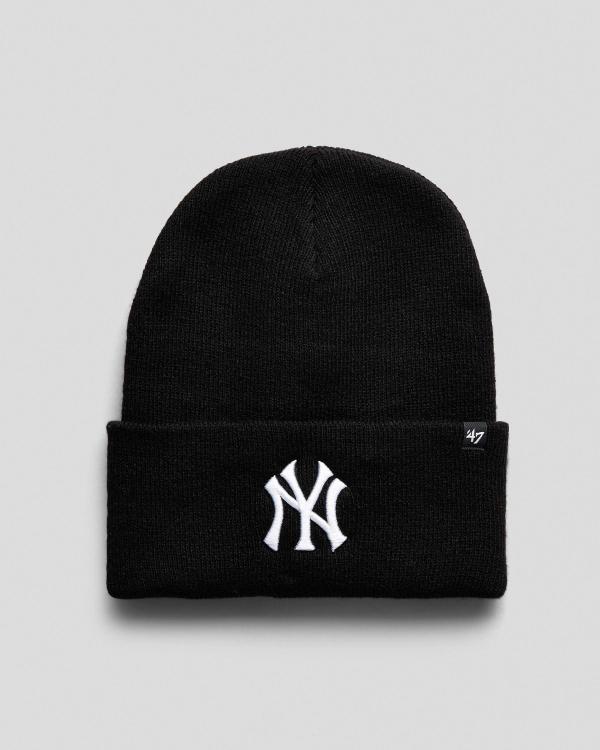 Forty Seven Women's New York Yankees Haymarket Cuff Beanie Hat in Black