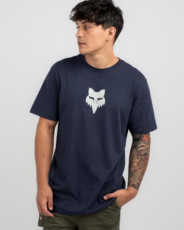 Fox Men's Head Premium T-Shirt in Navy