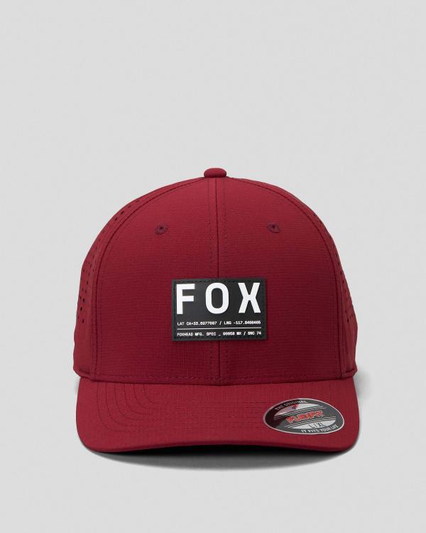 Fox Men's Non Stop Tech Flexfit Cap in Red