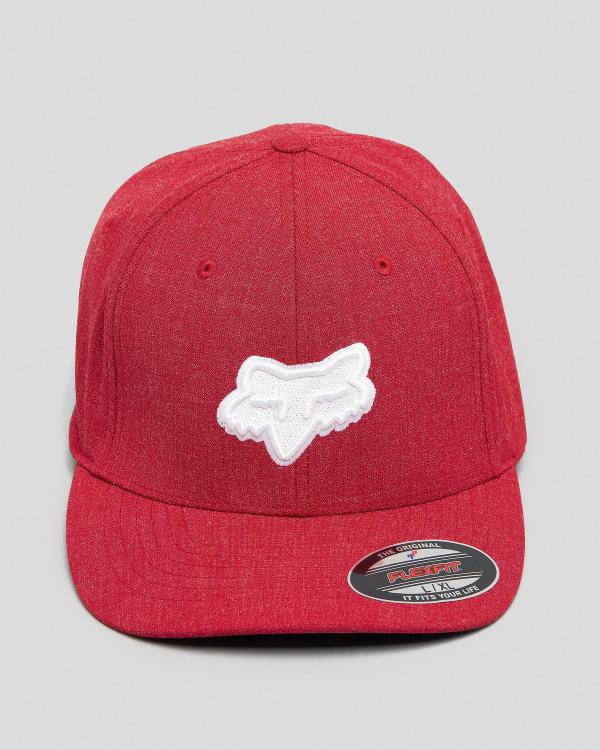 Fox Men's Transposition Flexfit Hat in Red