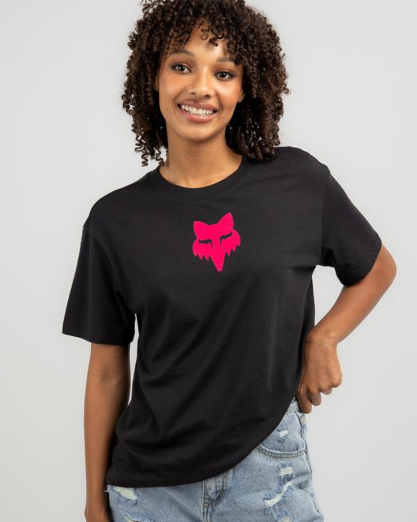 Fox Women's Head T-Shirt in Black