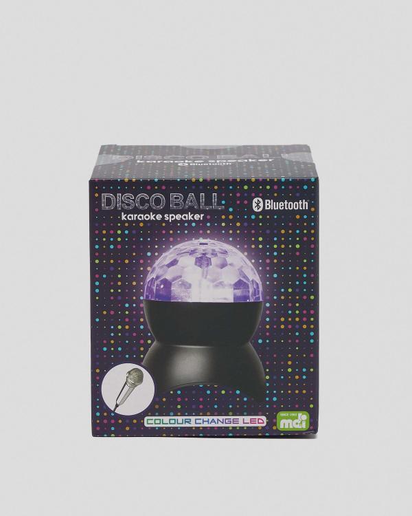 Get It Now Disco Ball Karaoke Speaker in Black