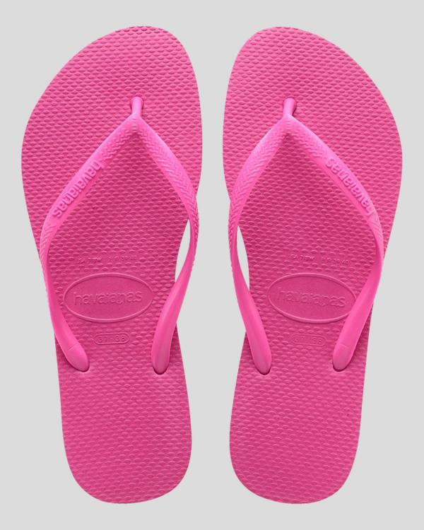 Havaianas Girl's Kids' Slim Basic Thongs in Pink