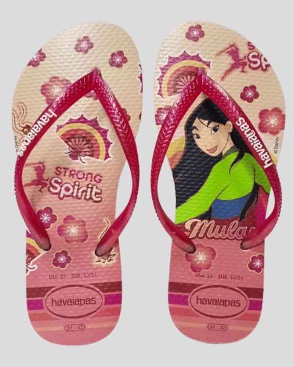 Havaianas Girl's Kids' Slim Princess Mulan Thongs Shoes