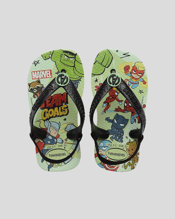 Havaianas Toddlers' Marvel Thongs Shoes in Green