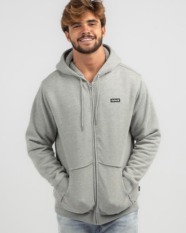Hurley Men's Alps Zip Fleece in Grey