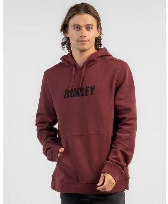 Hurley Men's Fastlane Solid Hooded Pull Over Fleece