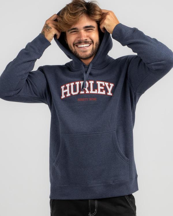 Hurley Men's Flow Pullover Hoodie in Navy