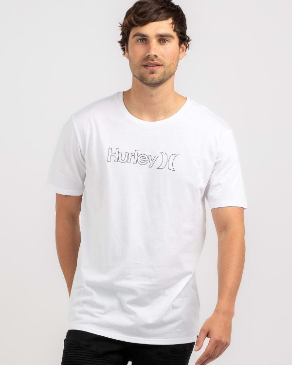 Hurley Men's Oao Outline T-Shirt in White