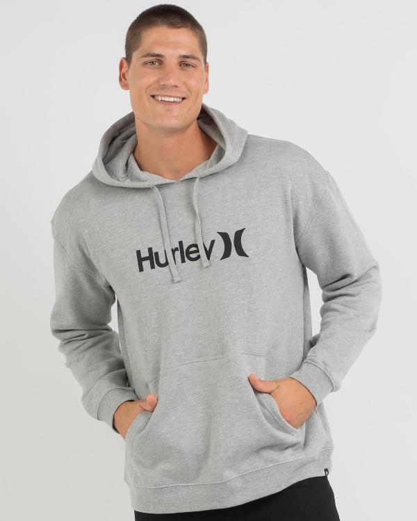 Hurley Men's One And Only Solid Core Pullover Sweatshirt in Grey