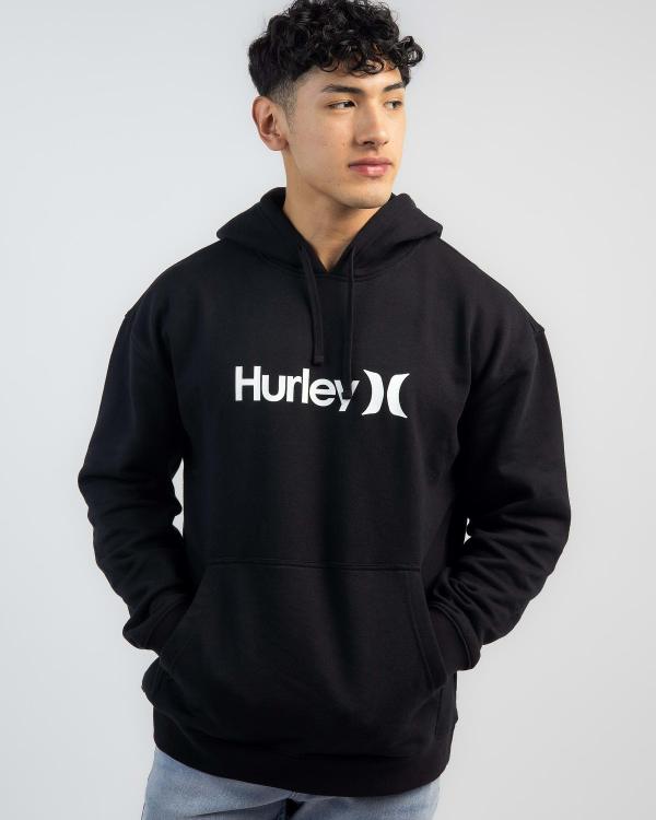 Hurley Men's One And Only Solid Pullover Hoodie in Black