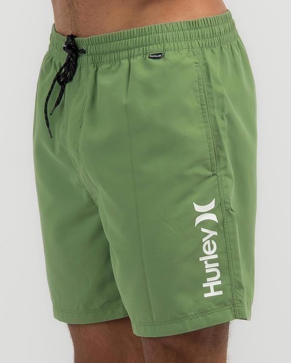 Hurley Men's One And Only Volley Board Shorts in Green