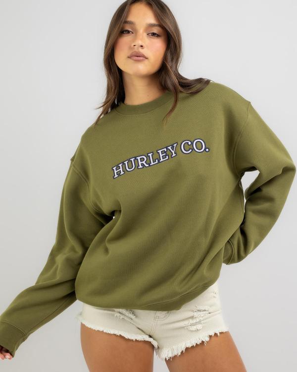 Hurley Women's Co Sweatshirt in Green