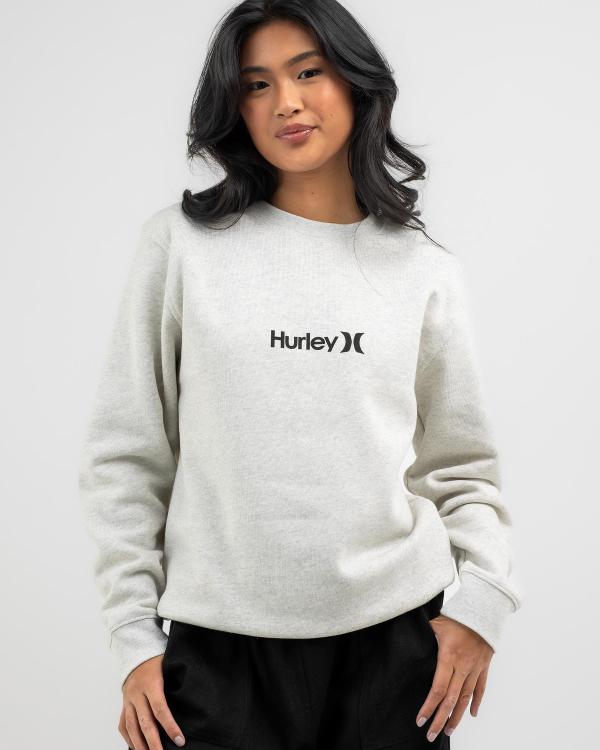Hurley Women's One And Only Sweatshirt in Grey