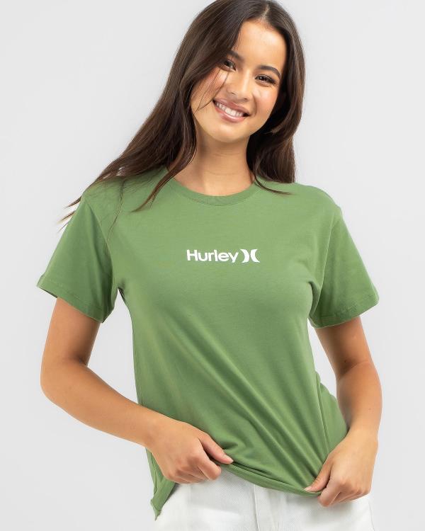 Hurley Women's One & Only T-Shirt in Green