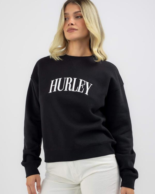 Hurley Women's Sunday Sweatshirt in Black