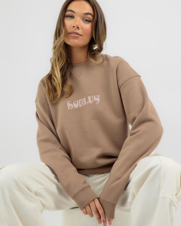 Hurley Women's Vice Sweatshirt in Natural