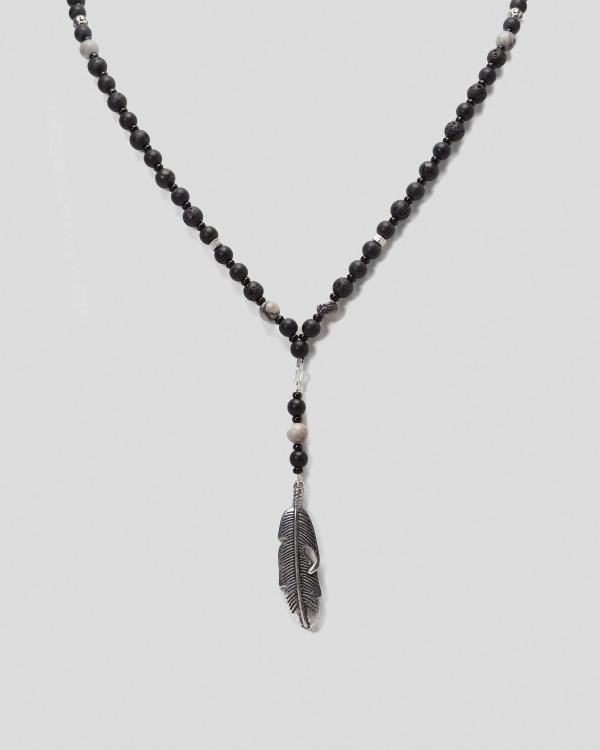 Icon Brand Men's Santa Fe Necklace in Black