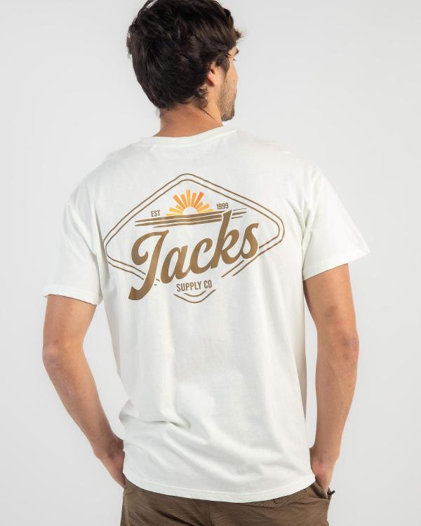 Jacks Men's Coded T-Shirt in White