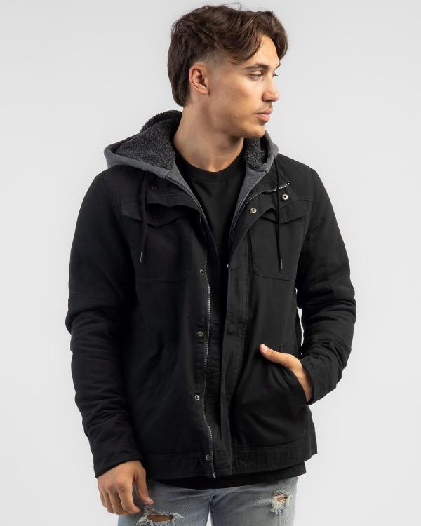 Jacks Men's Impactful Hooded Jacket in Black