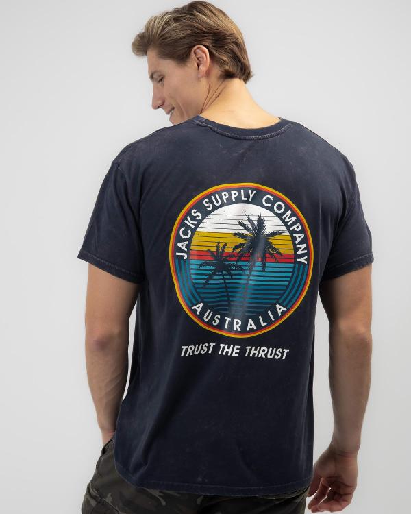Jacks Men's Into Paradise T-Shirt in Navy