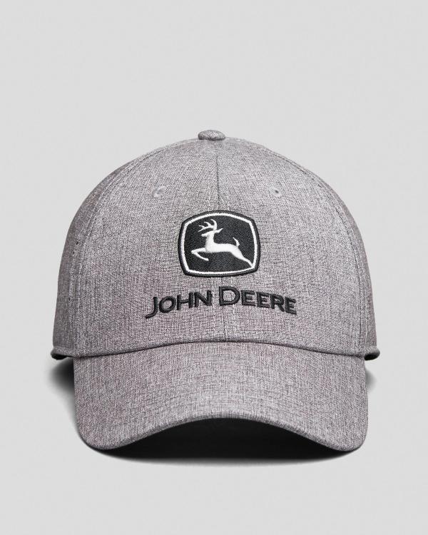 John Deere Men's Stretch Band Cap in Grey